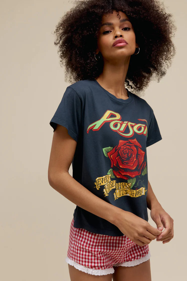 Daydreamer Poison Every Rose Has Its Thorn Solo Tee