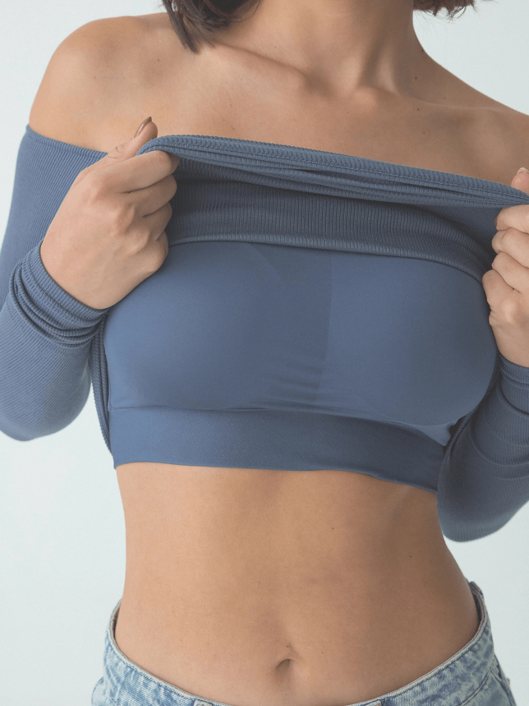 All Day Stay Off - Shoulder Seamless Long Sleeve - Jayden P Boutique