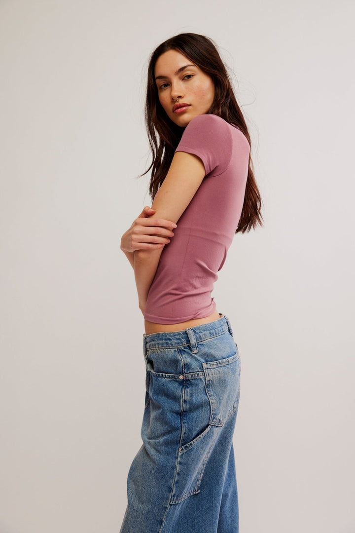 FREE PEOPLE - Clean Lines Baby Tee SALE - Jayden P Boutique