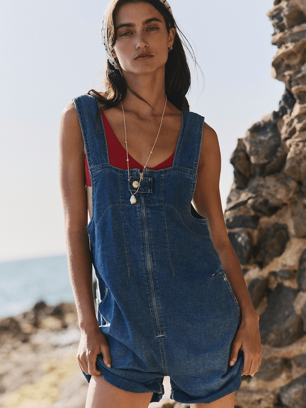 denim overall dress free people We The Jude Shortalls purses With all thats constricting 2025 Formal Dress Trends: Denim jumper dress Dress Length:PETITE - UNDER 5'3