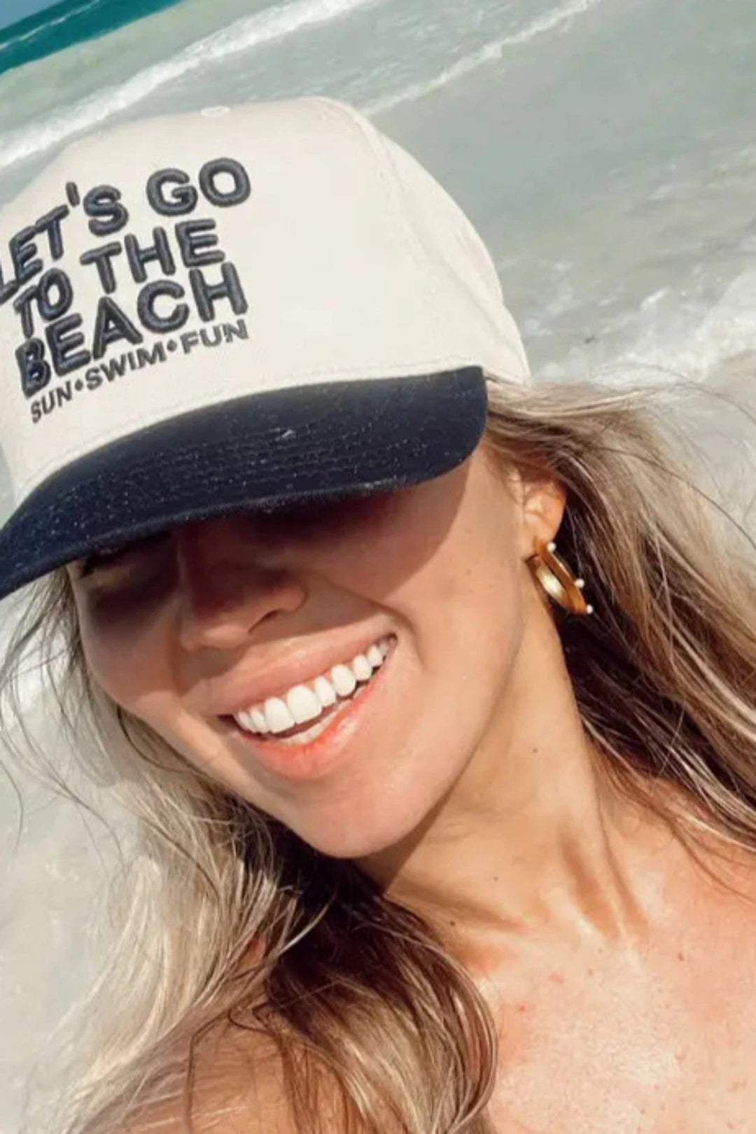 KENZKUSTOMZ - Let's Go To The Beach Vintage Trucker Hat - Jayden P Boutique