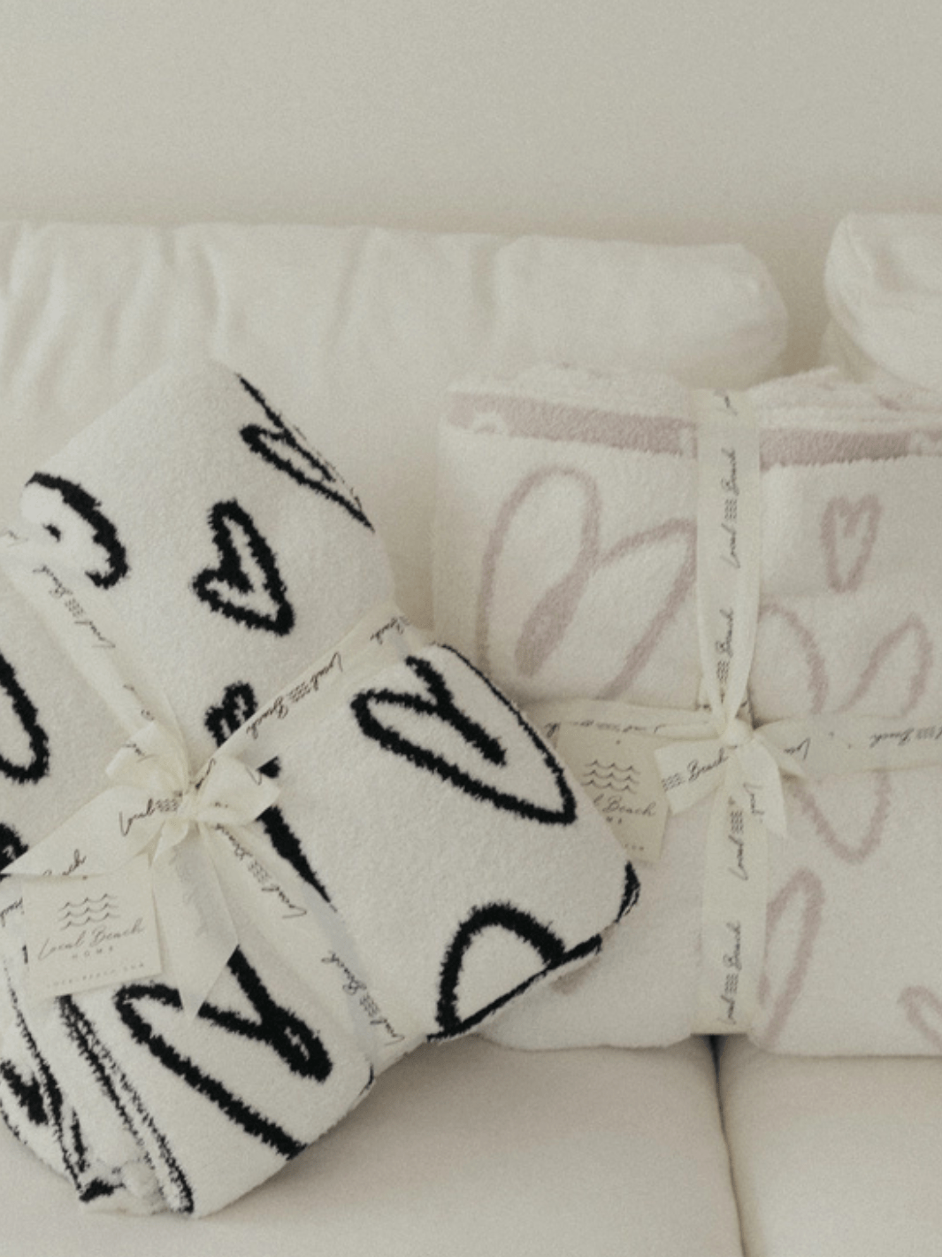 Local Beach - Love Heart Luxe Home Blanket - Jayden P Boutique