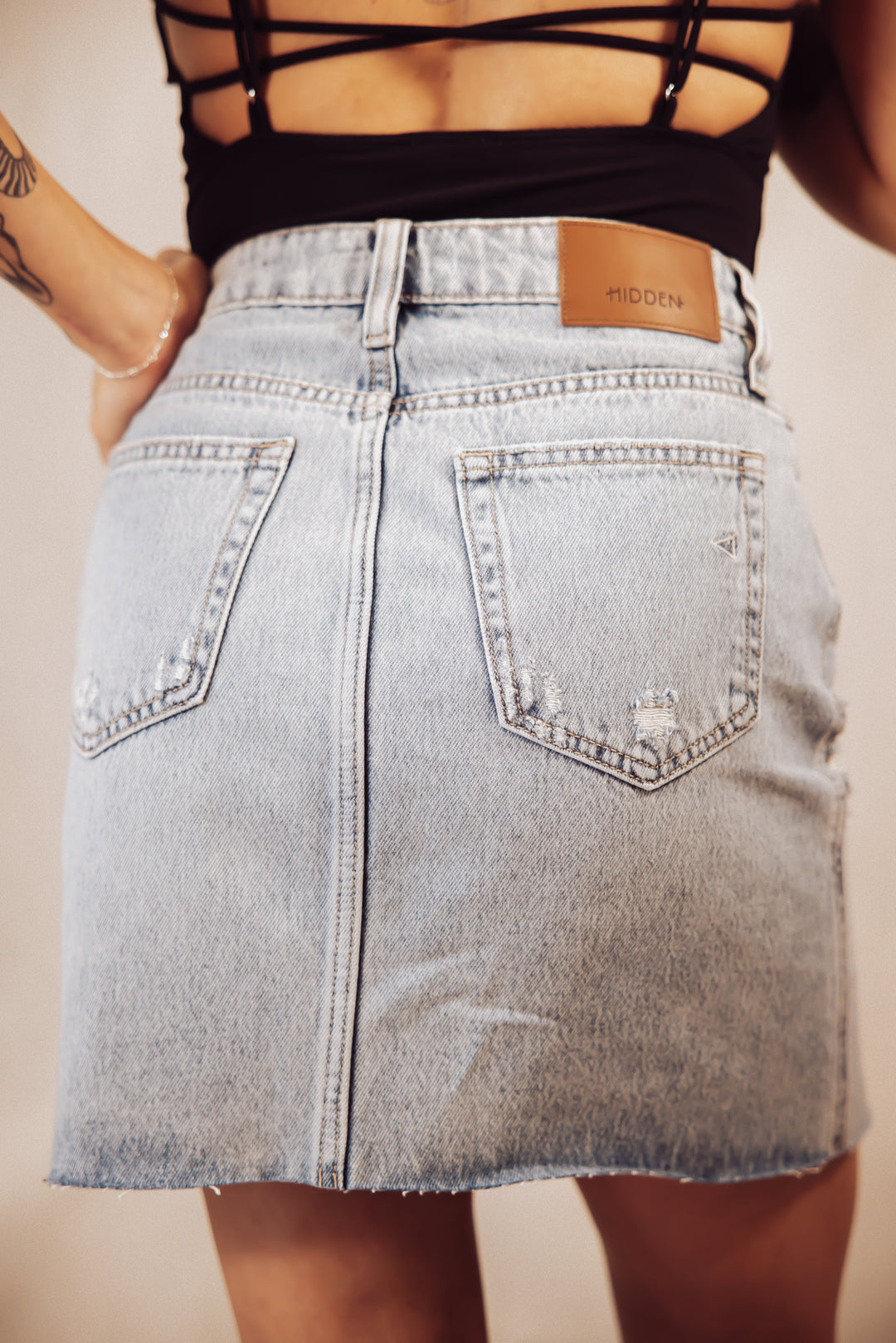 Hidden Jeans Peyton Mini Denim Skirt