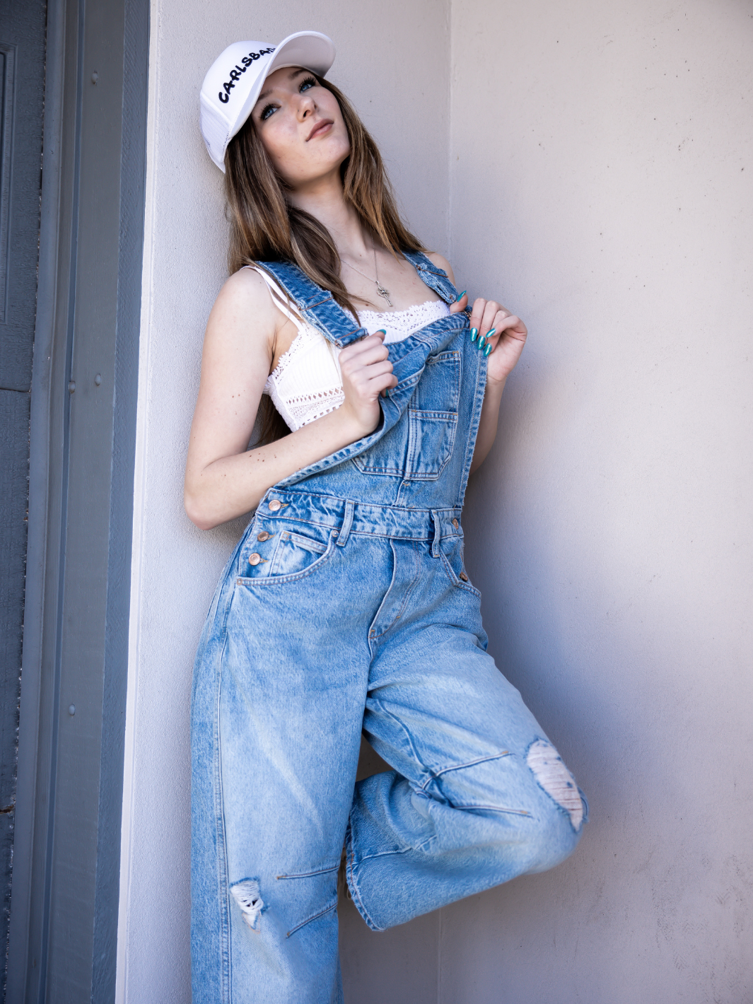 FREE PEOPLE - Good Luck Barrell Overalls - Jayden P Boutique