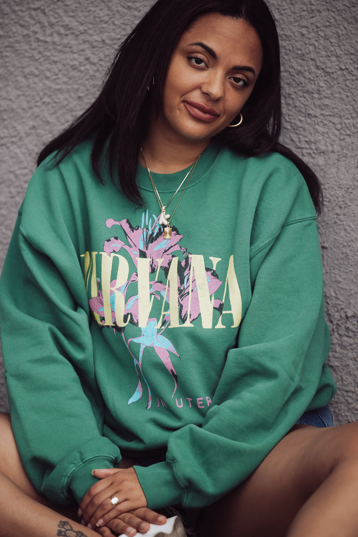 Daydreamer Nirvana Lilies BF Sweatshirt