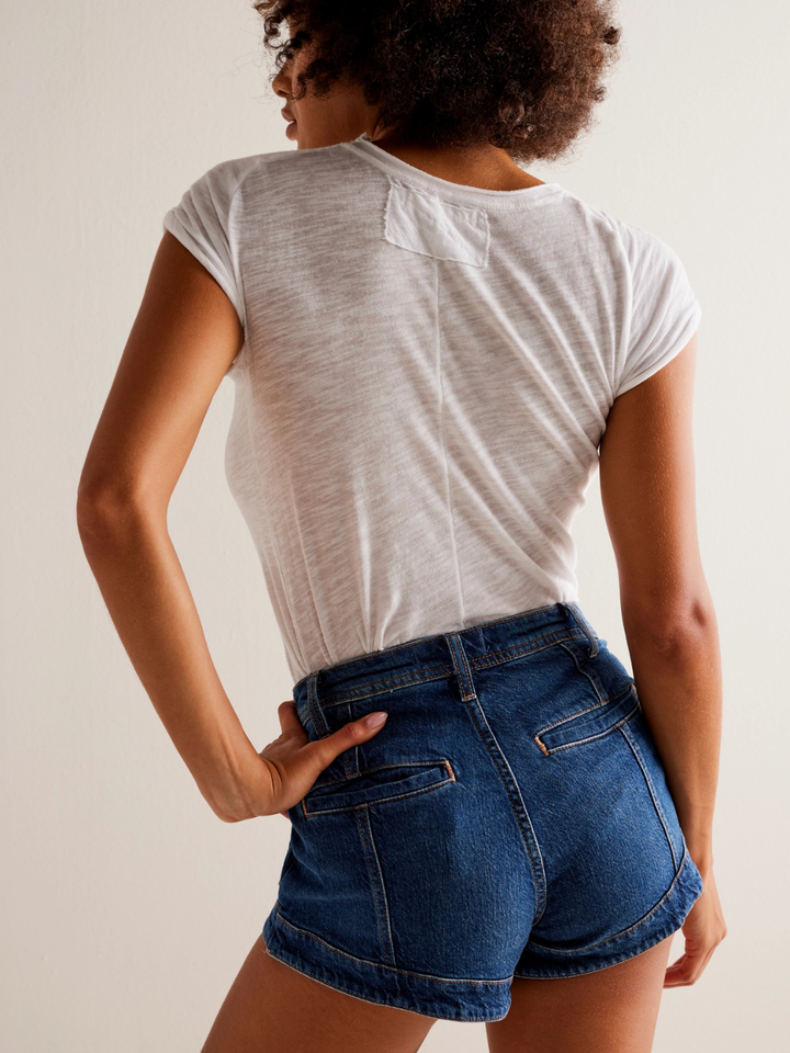 Free People Curvy Mona High Rise Shorts