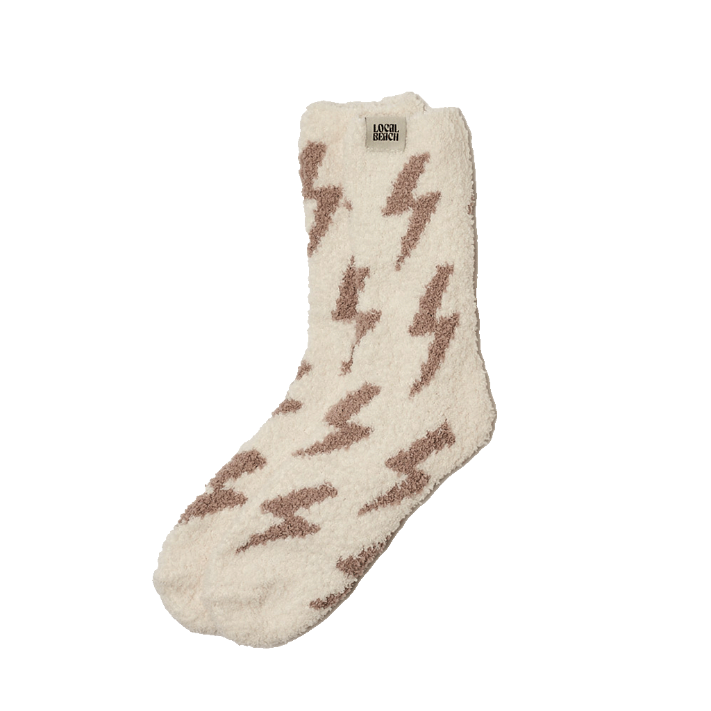 Local Beach - Lightning Bolt Local Beach Cozy Socks