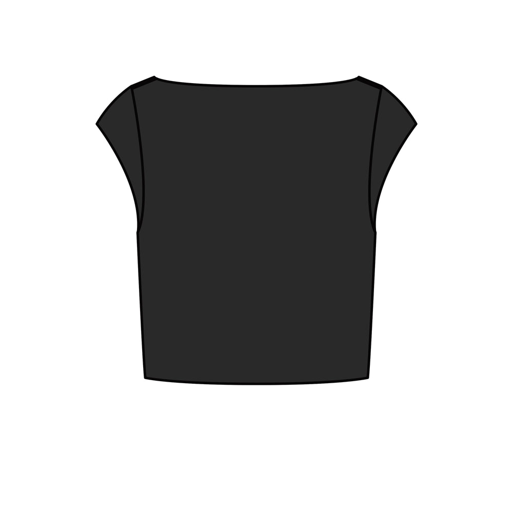 Jayden P Boutique - Brida Cap Sleeve Top - Black / L