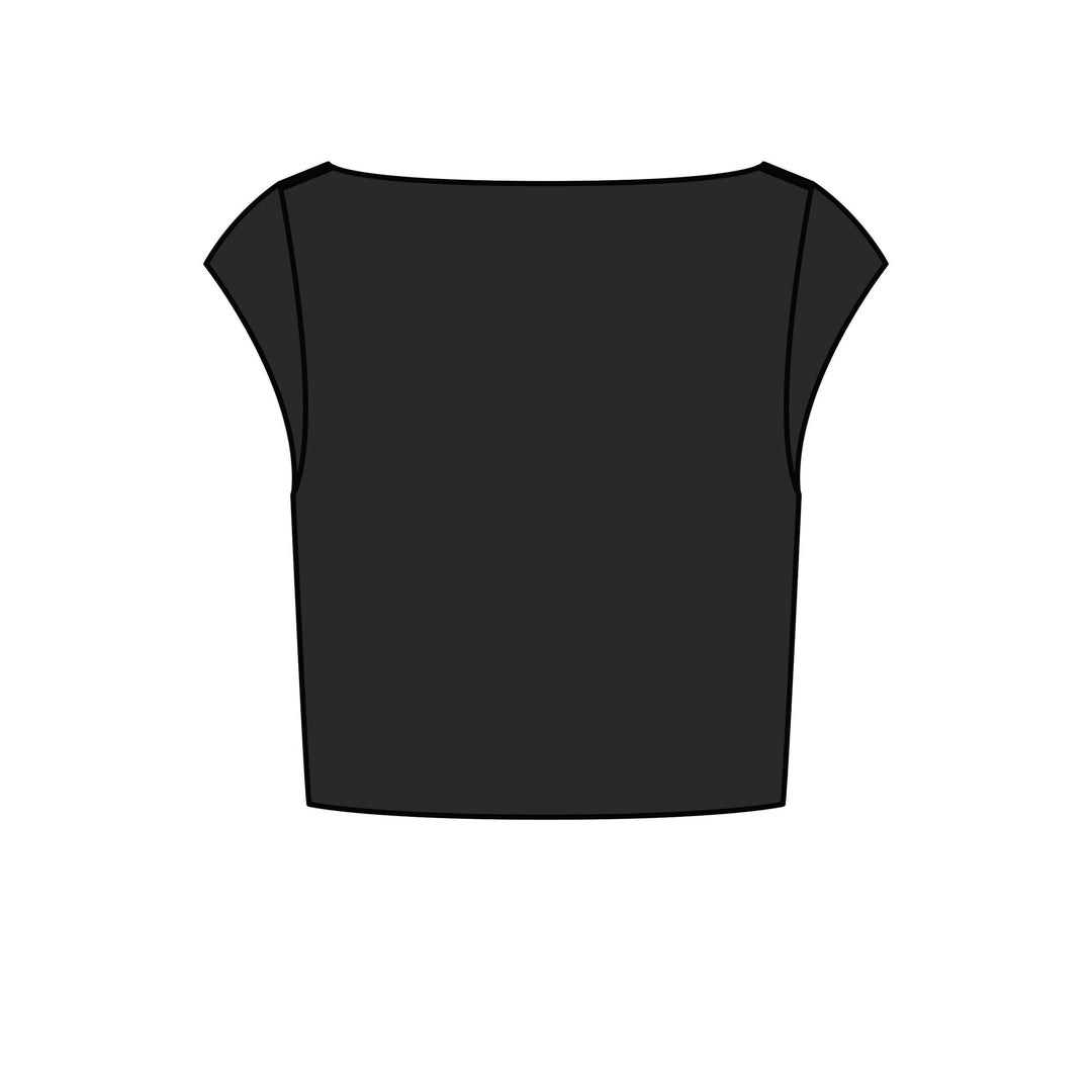 Jayden P Boutique - Brida Cap Sleeve Top - Black / L