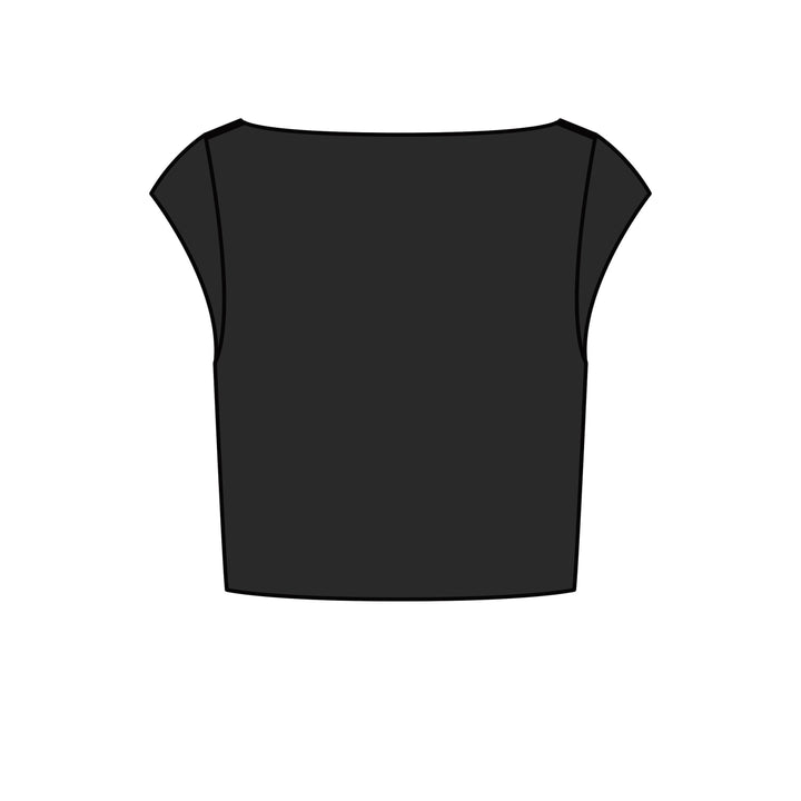 Jayden P Boutique - Brida Cap Sleeve Top - Black / L