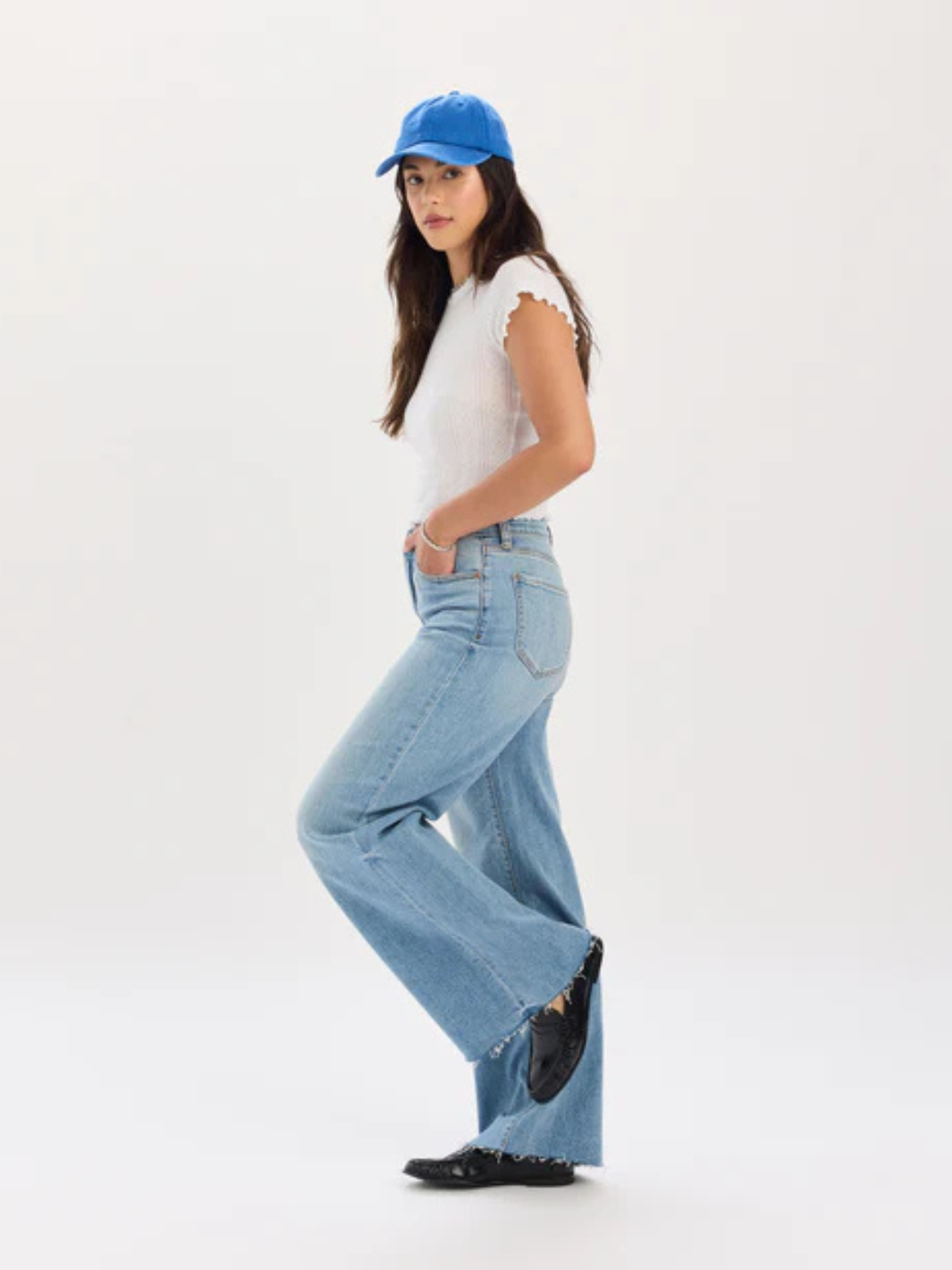 DAZE DENIM - Far Out High Rise Wide Leg Jeans
