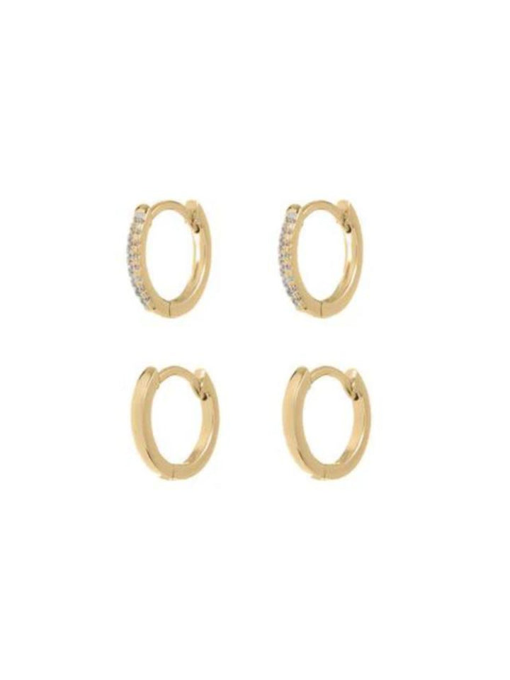 Jayden P Boutique - LUV AJ - Sorrento Hoop Earring Set - Gold