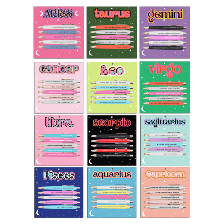 Fun Club Pen Set - Zodiac Edition-Pen Set-Jayden P Boutique