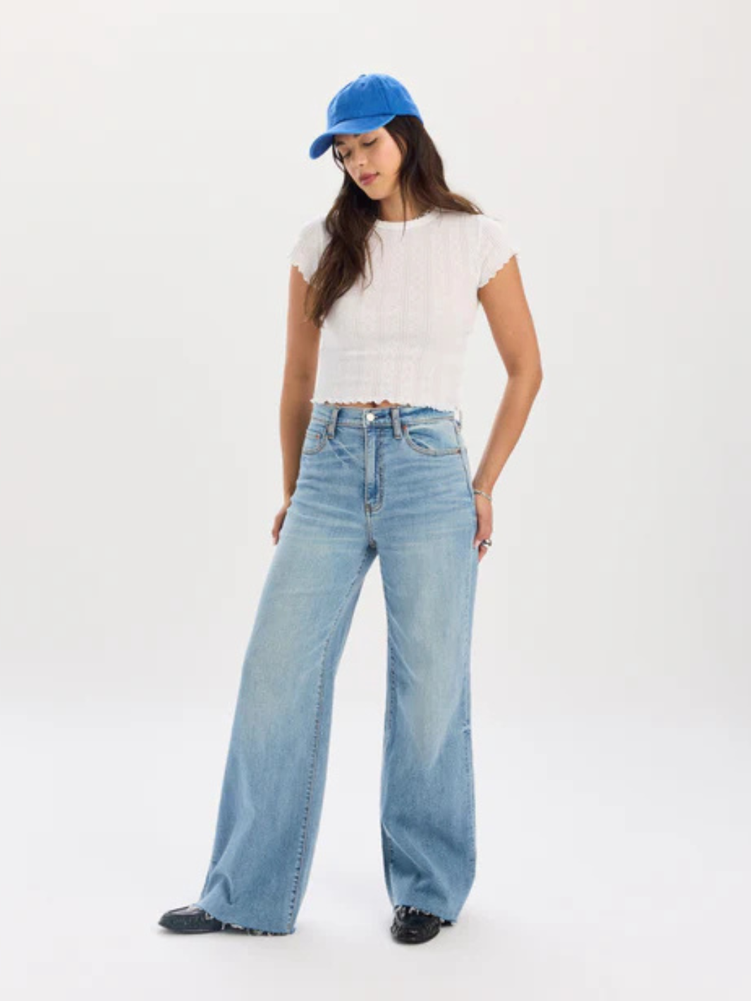 DAZE DENIM - Far Out High Rise Wide Leg Jeans
