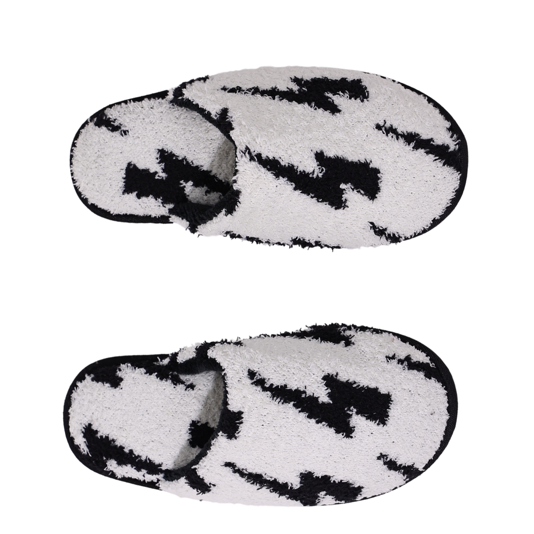 Jayden P Boutique - LOCAL BEACH - Cozy Slippers - Checker / LG/XL