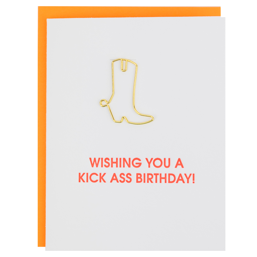 Letterpress Greeting Card + Keepsake Paperclip