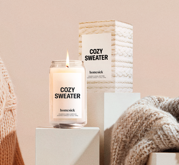 Homesick Candles - Cozy Sweater Candle