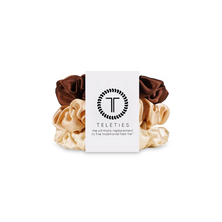 TELETIES Silk Hair Scrunchies-Hair Accessories-Jayden P Boutique