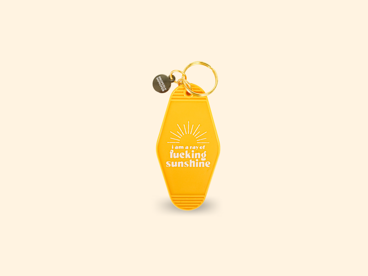 I Am A Ray Of Fucking Sunshine - Keychain-key chain-Jayden P Boutique