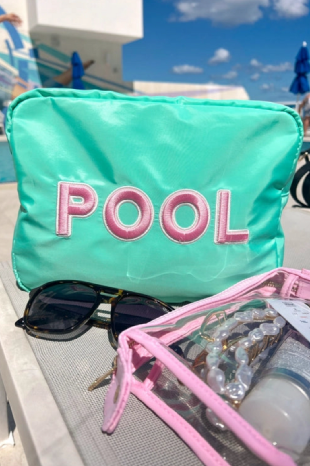 XL Pool Teal Bag