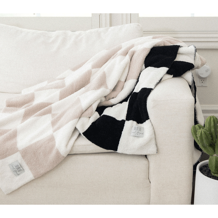 Local Beach - Checker Luxe Home Blanket