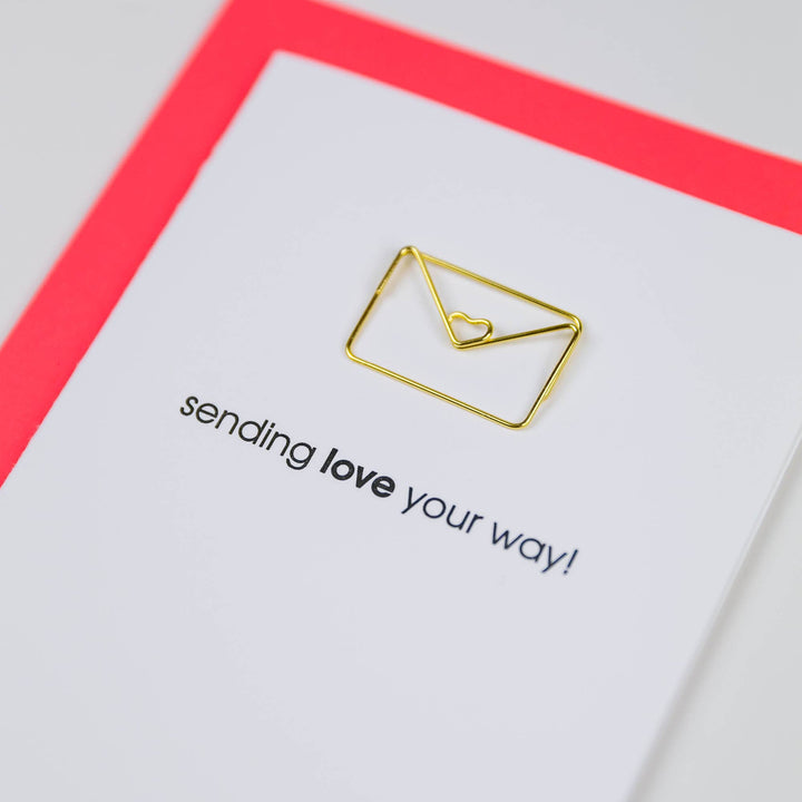 Letterpress Greeting Card + Keepsake Paperclip