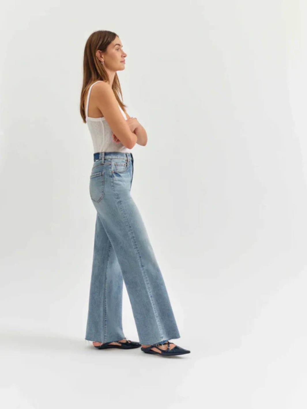 DAZE DENIM - Far Out High Rise Wide Leg Jeans