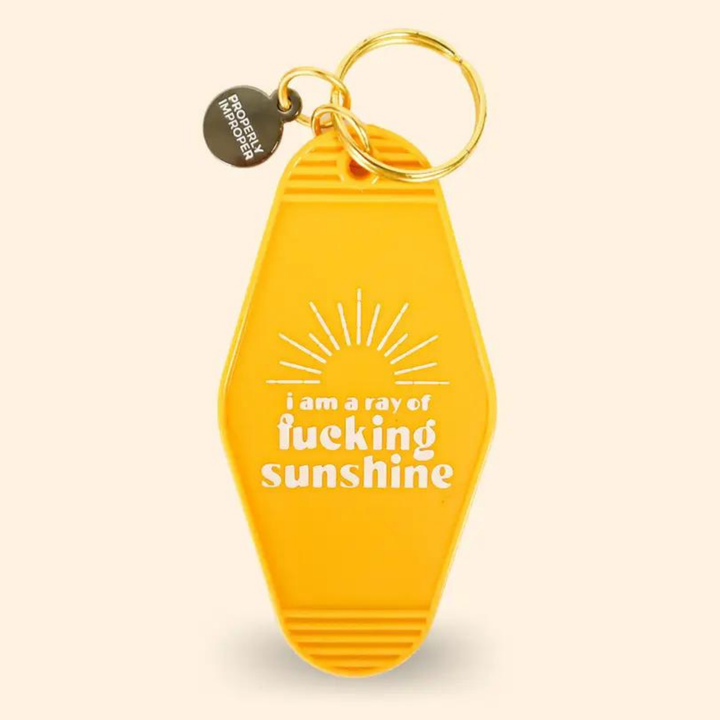 I Am A Ray Of Fucking Sunshine - Keychain-key chain-Jayden P Boutique