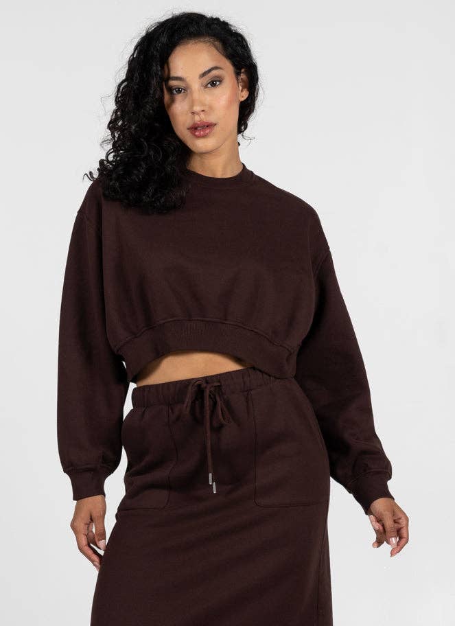 Mia Cropped Crewneck