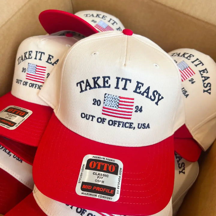 Take It Easy Vintage Trucker Hat