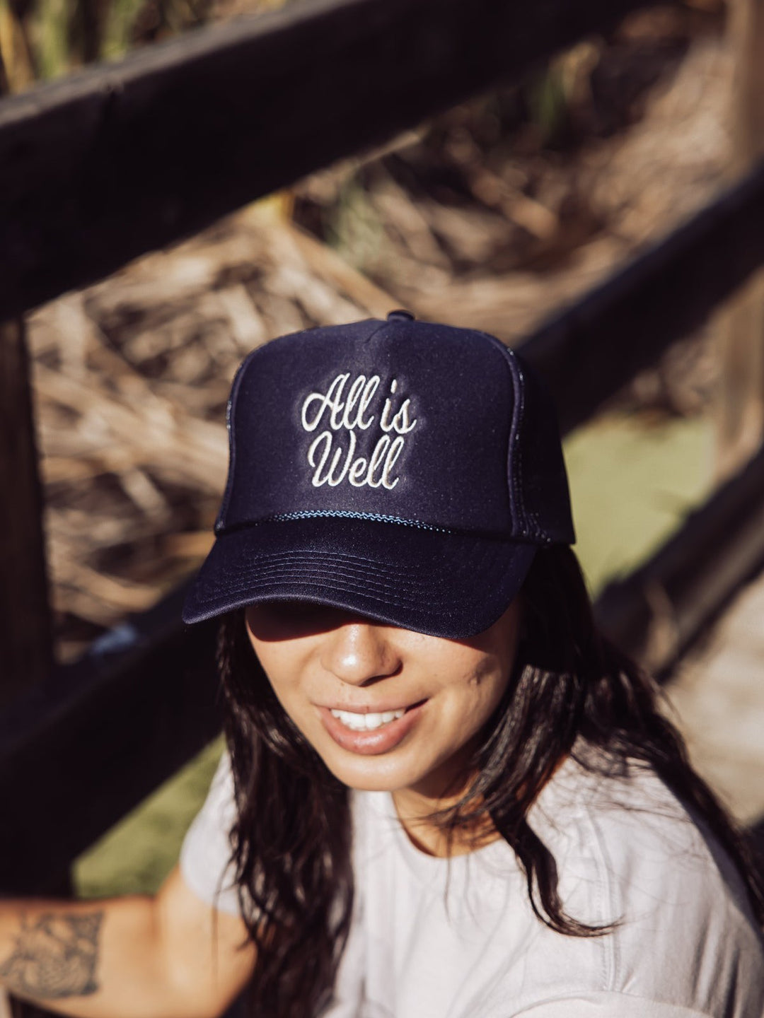 All Is Well Trucker Hat - Navy