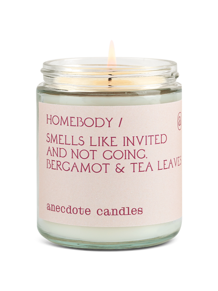 Jayden P Boutique - Anecdote Candles - Homebody Candle (Bergamot & Tea Leaves) Candle - 7.8 oz glass jar