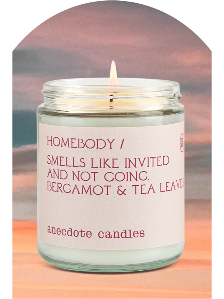 Jayden P Boutique - Anecdote Candles - Homebody Candle (Bergamot & Tea Leaves) Candle - 7.8 oz glass jar