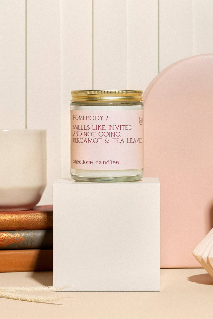 Jayden P Boutique - Anecdote Candles - Homebody Candle (Bergamot & Tea Leaves) Candle - 7.8 oz glass jar