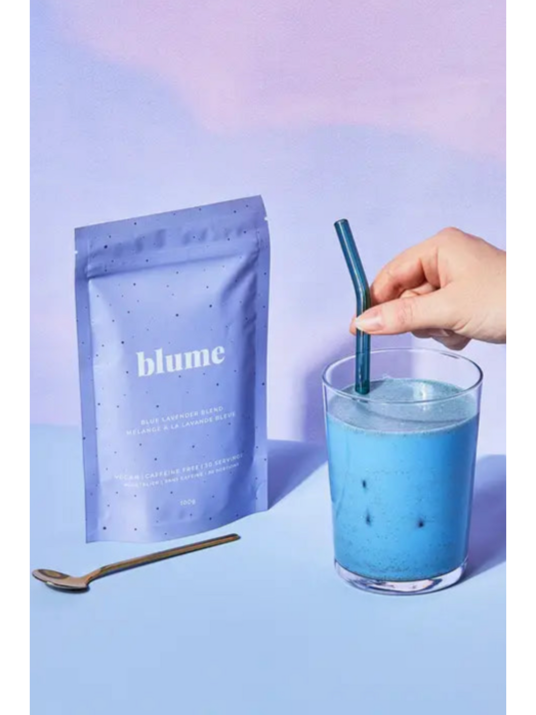 Blume Superfood Latte Powder - Blue Lavender