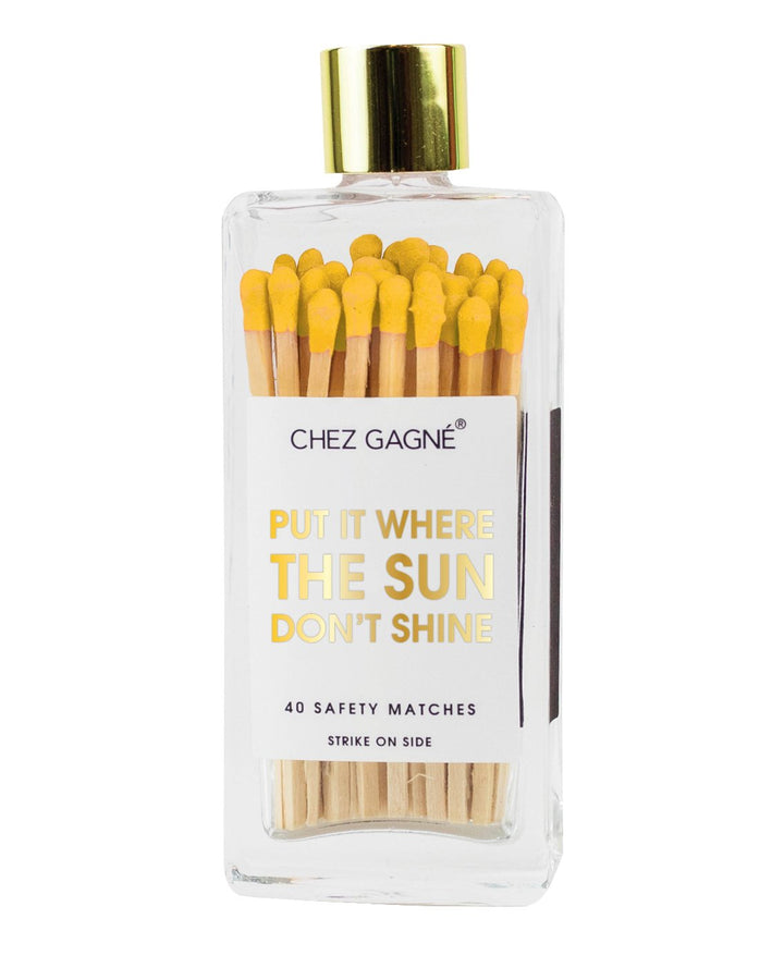 Jayden P Boutique - CHEZ GAGNÉ - Bottled Matchsticks - 40 ct. - "Put it Where the Sun Don't Shine"