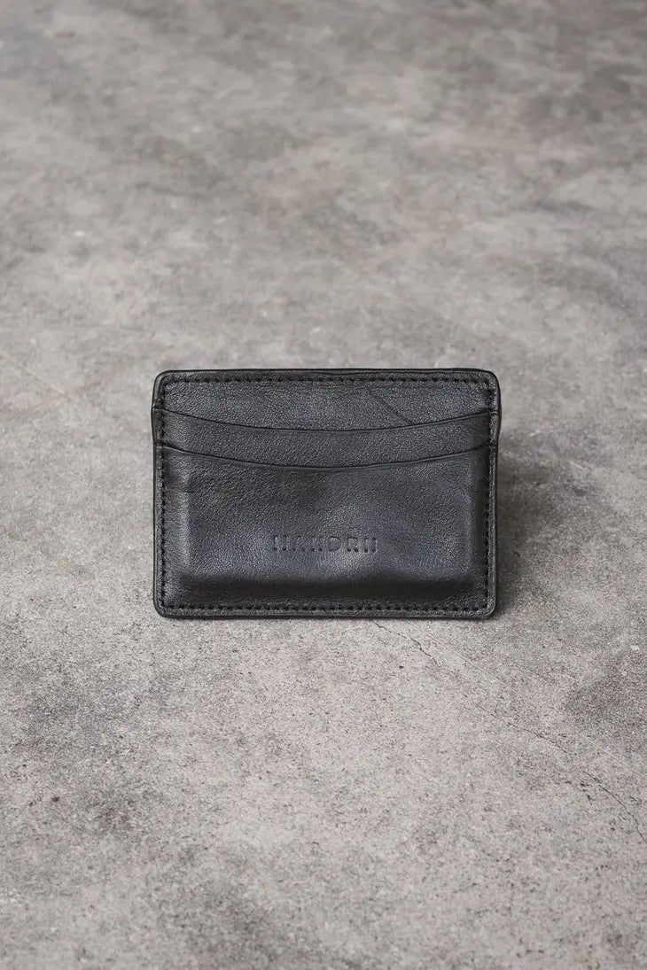 CARDHOLDER LUXE LEATHER WALLET- BLACK-MANDRN-Jayden P Boutique