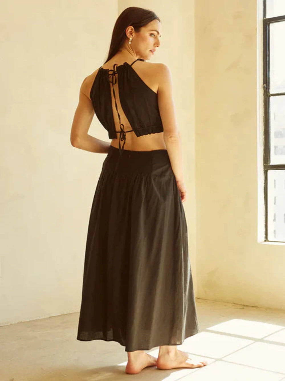 Jayden P Boutique - Layla Linen Maxi Skirt - XS