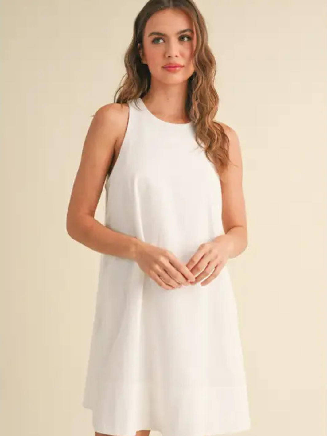 Cindy Sleeveless Shift Mini Dress