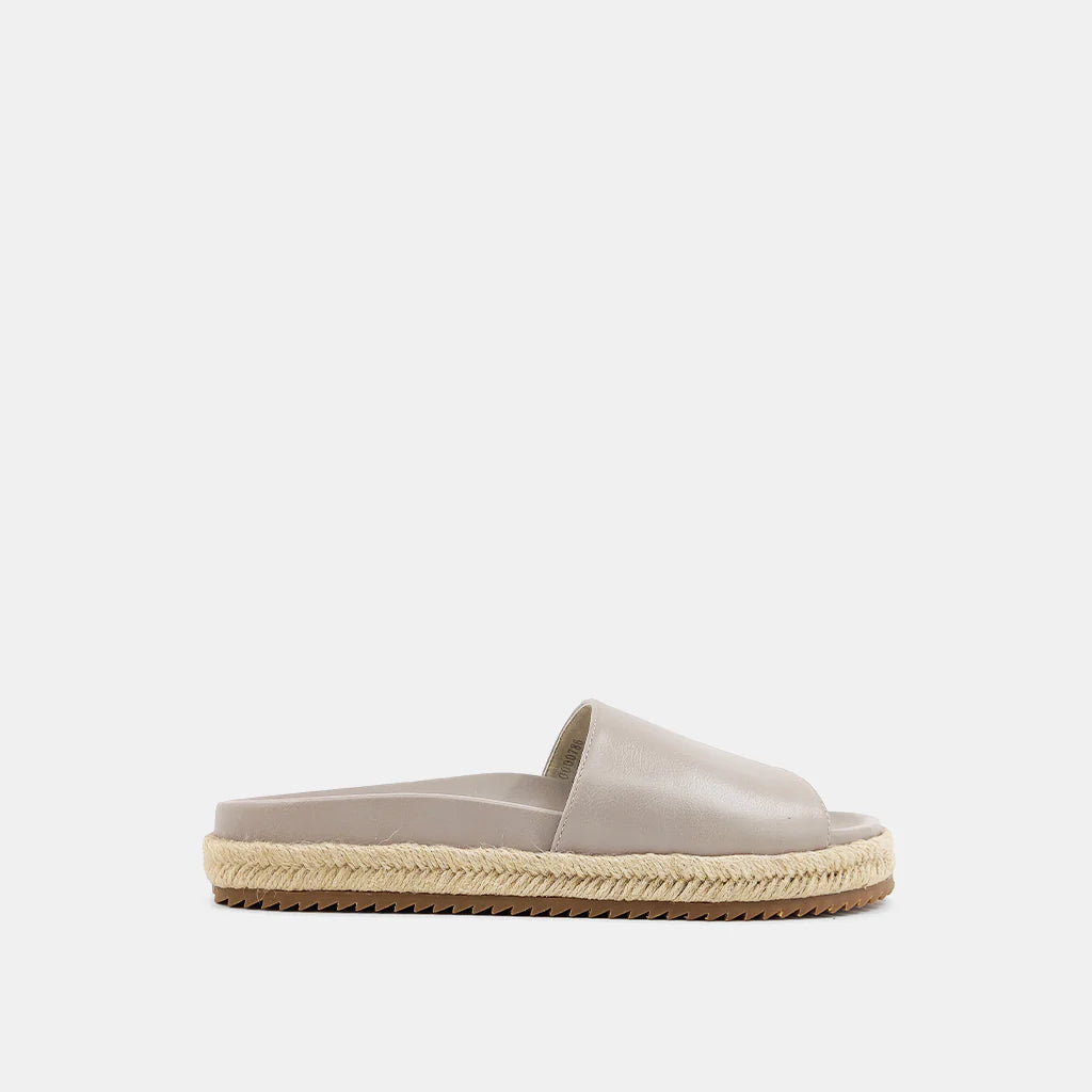 Cristiana Espadrille Slide Sandals - Taupe-SHUSHOP-Jayden P Boutique