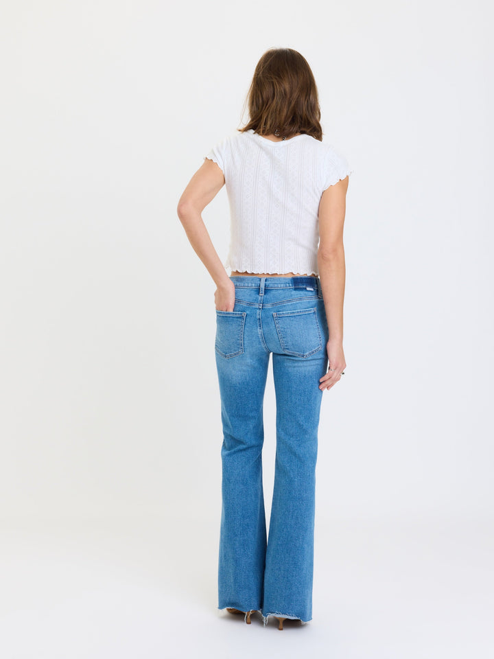 Daze Denim The Lowkey Low-Rise Flare Jeans in First Crush — Full Length Flare Silhouette | Jayden P Boutique