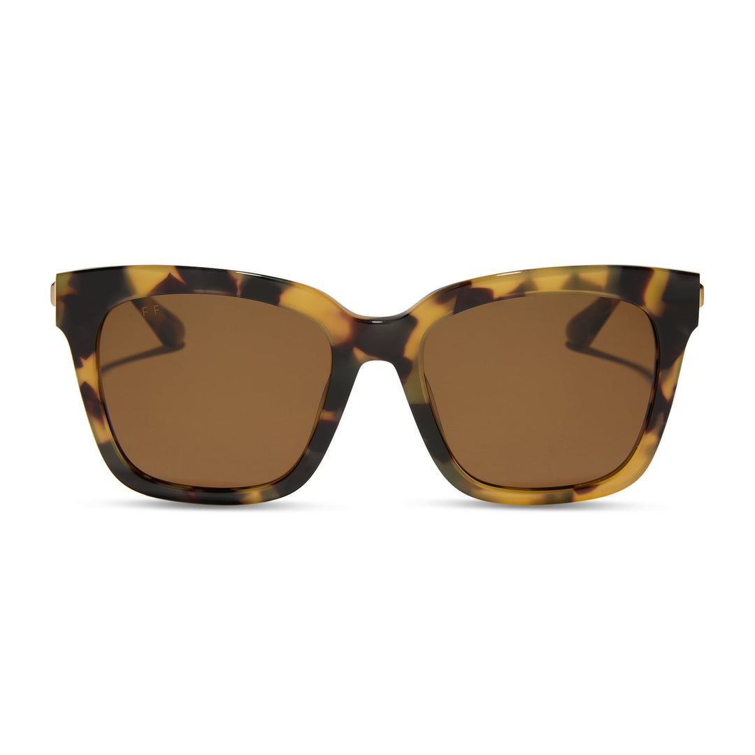 Jayden P Boutique - DIFF EYEWEAR Bella Sunglasses - Brown Kombu/Brown