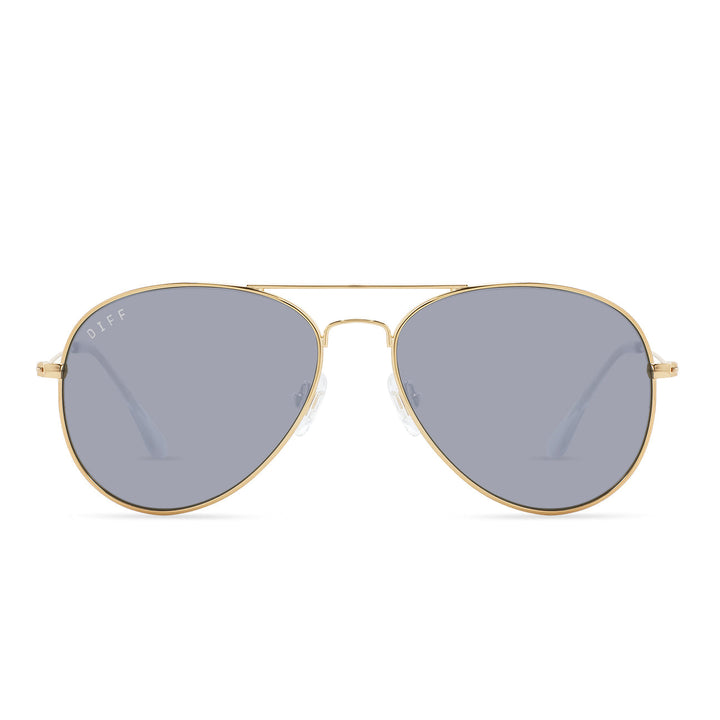 Jayden P Boutique - DIFF EYEWEAR CRUZ SUNGLASSES - GOLD + GREY - Default Title