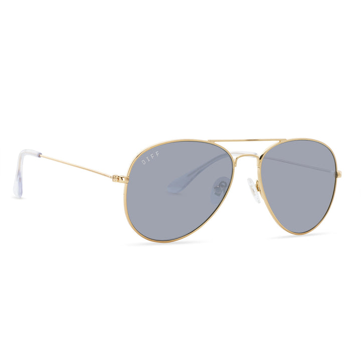 Jayden P Boutique - DIFF EYEWEAR CRUZ SUNGLASSES - GOLD + GREY - Default Title