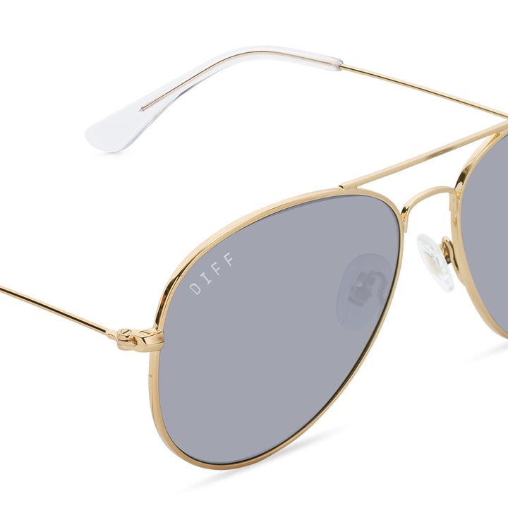 Jayden P Boutique - DIFF EYEWEAR CRUZ SUNGLASSES - GOLD + GREY - Default Title