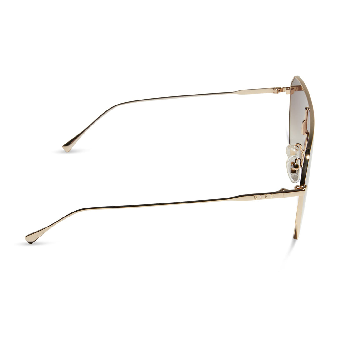 DIFF EYEWEAR Dash Shield - Gold/Brown Gradient