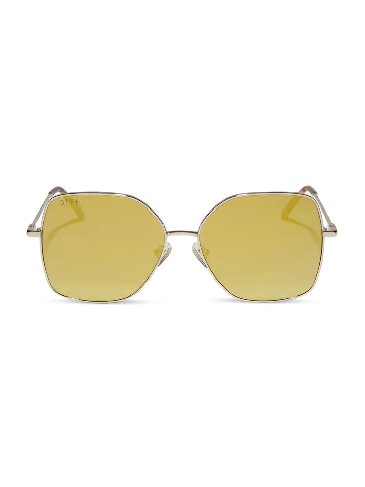 DIFF EYEWEAR Iris Sunglasses - Gold/Gold Mirror