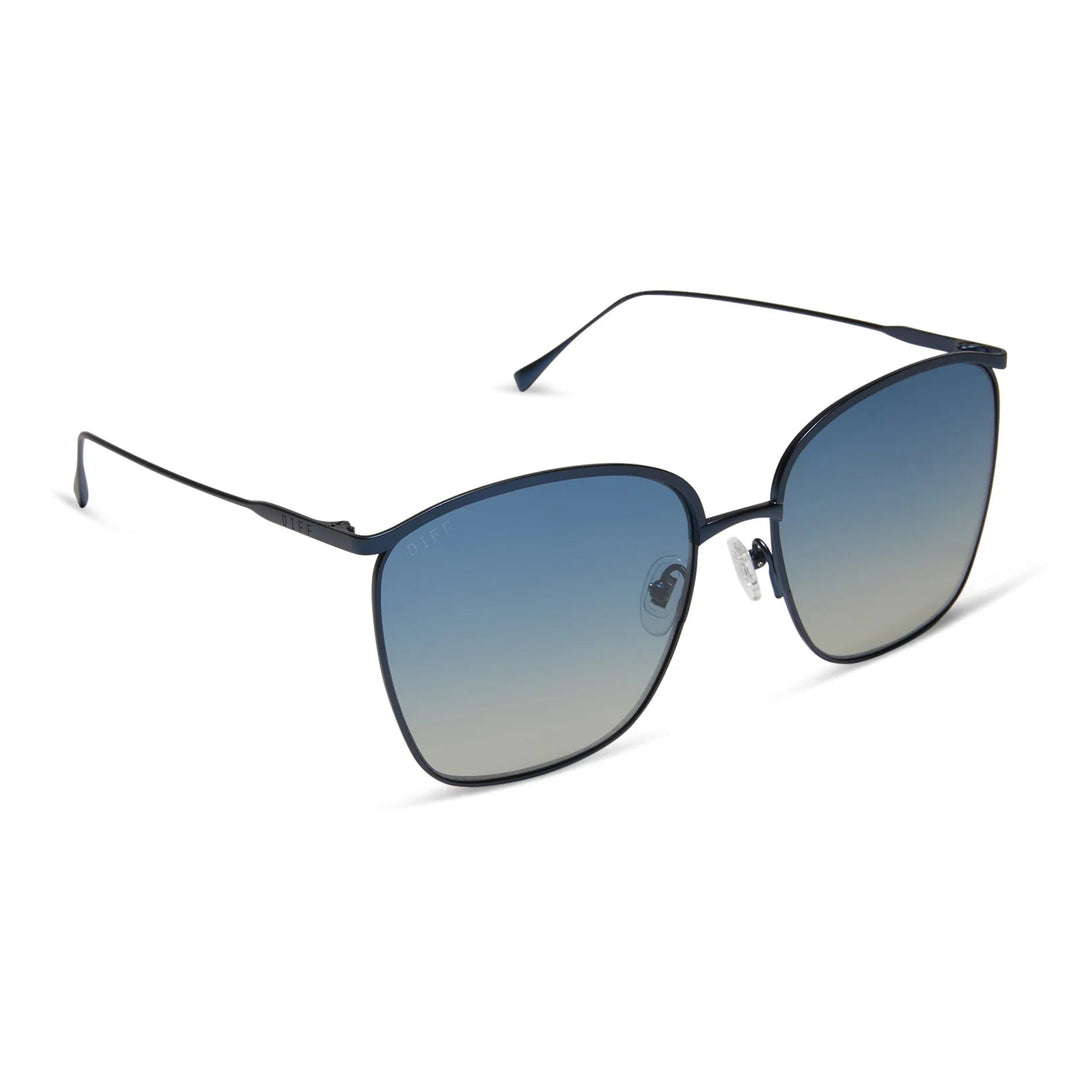 Jayden P Boutique - DIFF EYEWEAR Vittoria Sunglasses - Navy/Blue Flash - Default Title