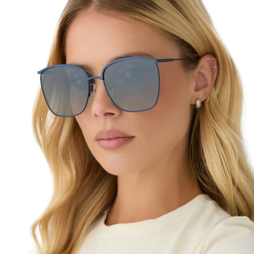 Jayden P Boutique - DIFF EYEWEAR Vittoria Sunglasses - Navy/Blue Flash - Default Title