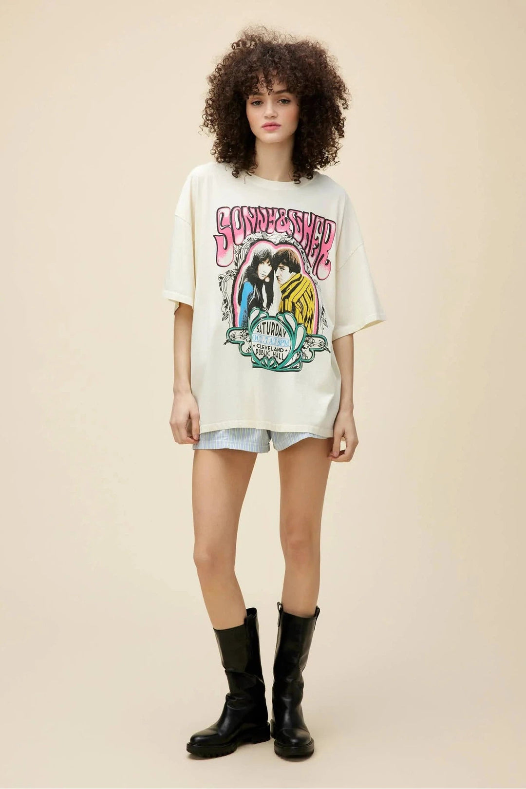 Daydreamer Sonny + Cher Cleveland Public Hall Tee-Daydreamer-Jayden P Boutique